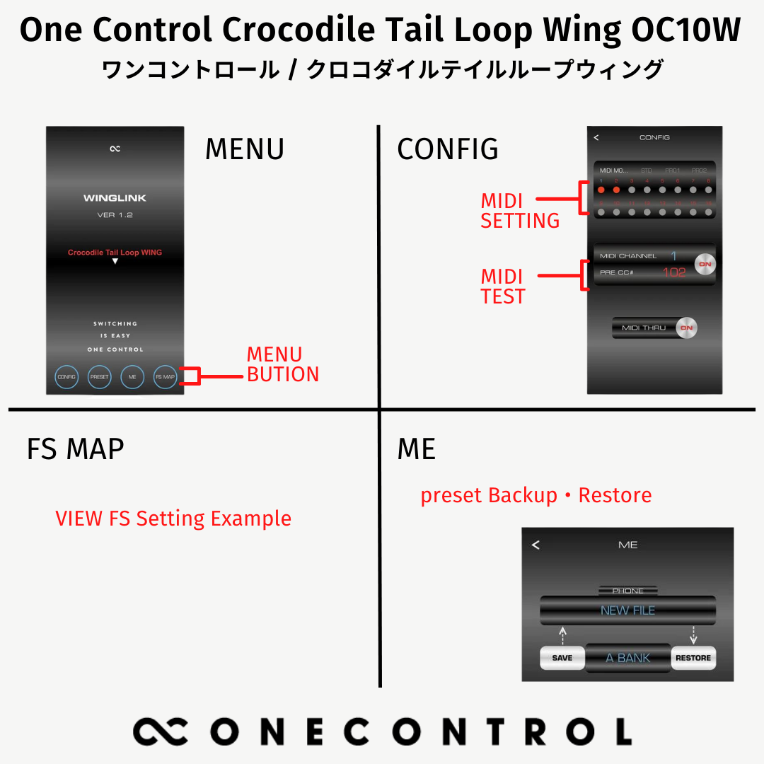 【10/15 16:00まで10%OFF】One Control Crocodile Tail Loop Wing OC10W