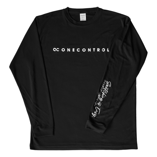 One Control ロゴロングTシャツ ブラック
