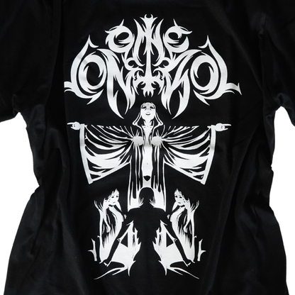 One Control デスメタル風ロゴ Tシャツ ブラック