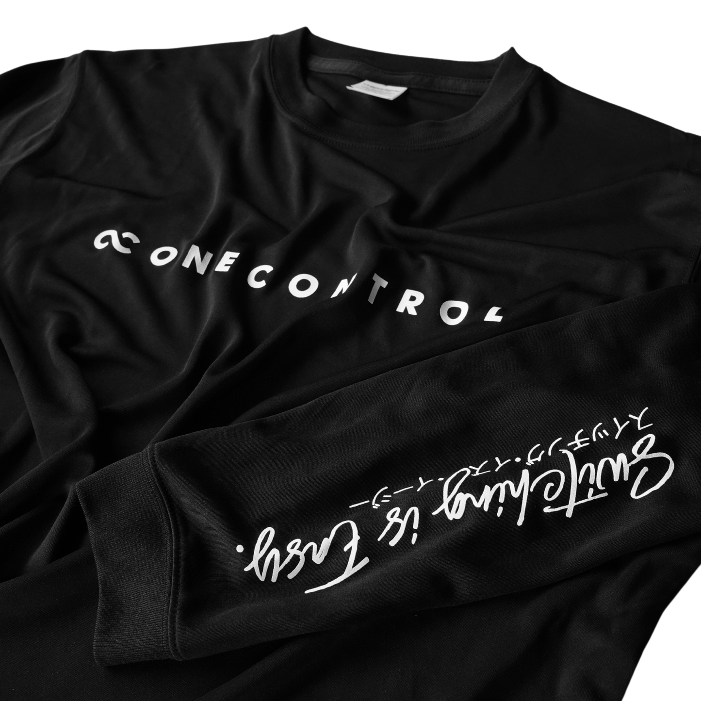 One Control ロゴロングTシャツ ブラック