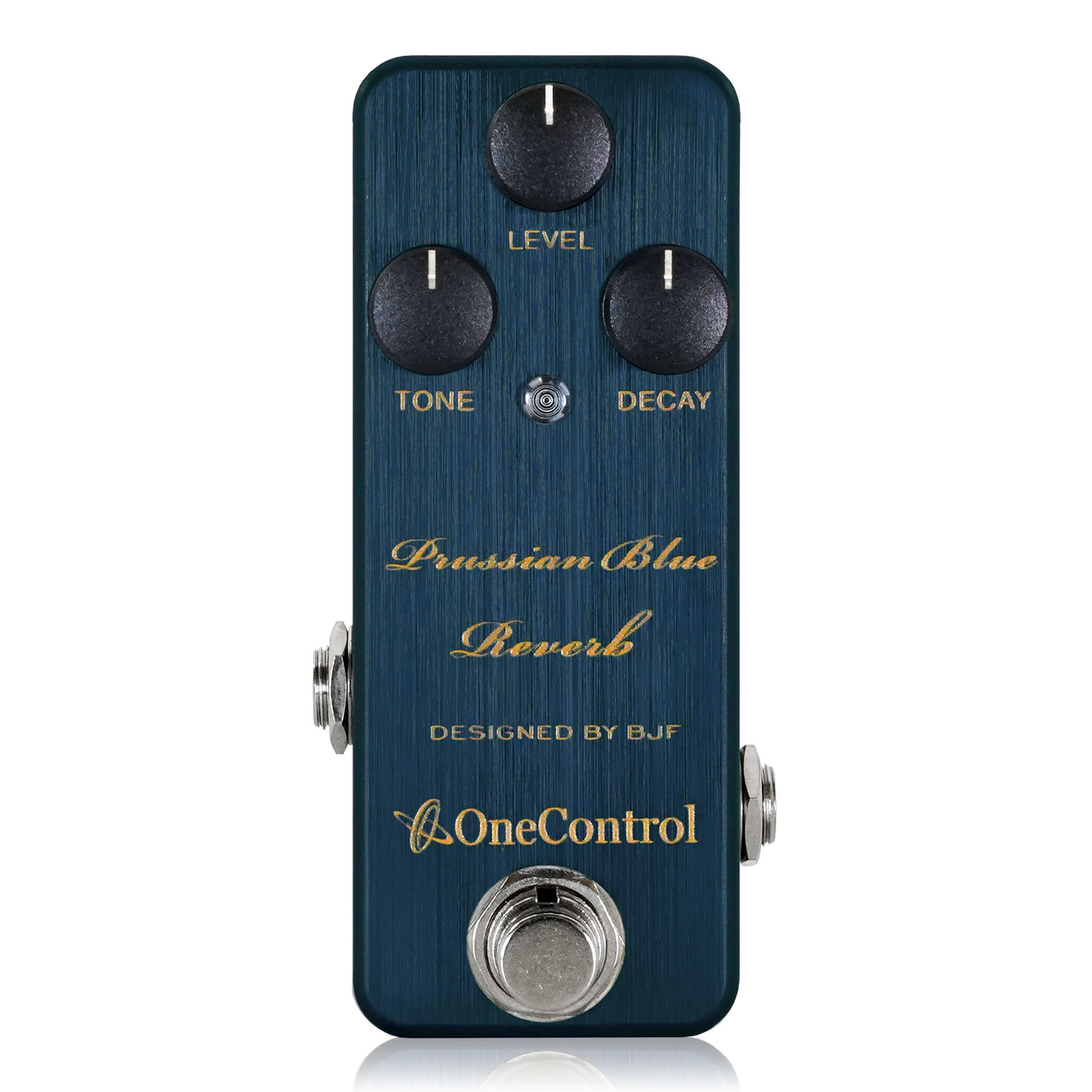 ギター One control.reverb 8/4まで面ファスナー付属】One Control Prussian Blue Reverb
