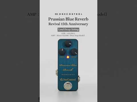 2/5 16:00まで面ファスナー付属!】One Control Prussian Blue Reverb