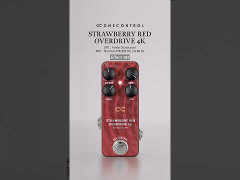 ■美品！■ケーブル付！『STRAWBERRY RED OVERDRIVE 4K』 One Control STRAWBERRY RED OVERDRIVE 4K – OneControl