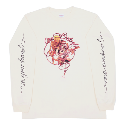 One Control the Skull with Girl ロングTシャツ